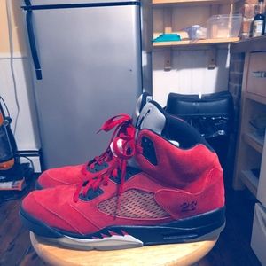 Jordan 5 Retro Raging Bulls Red Suede